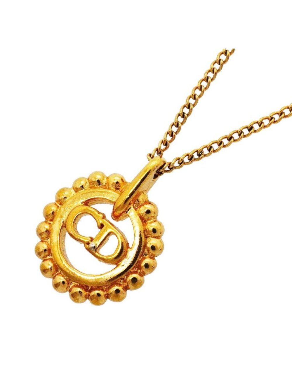 Dior Necklace CD Logo Gold Plated